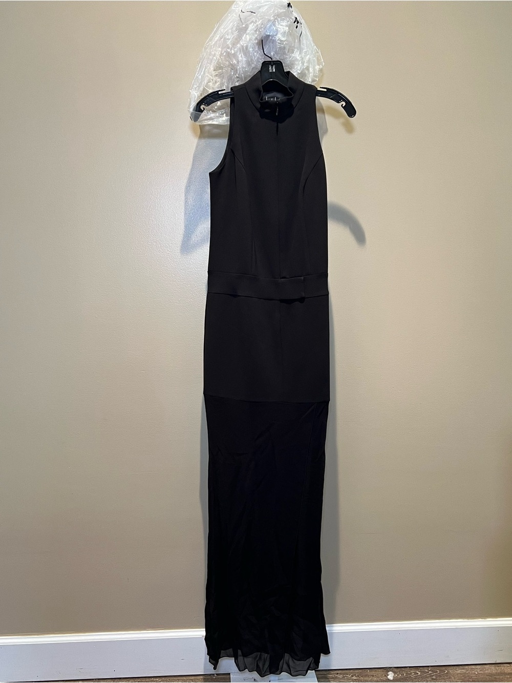 Nicole Miller Runway Black Sleeveless Maxi Dress